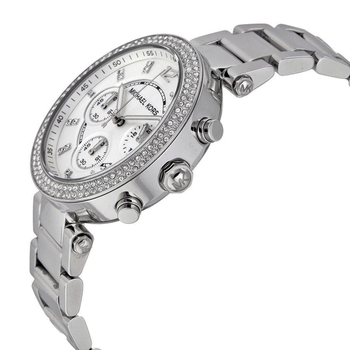 Michael Kors Silver Parker 39mm Chronograph Ladies Watch