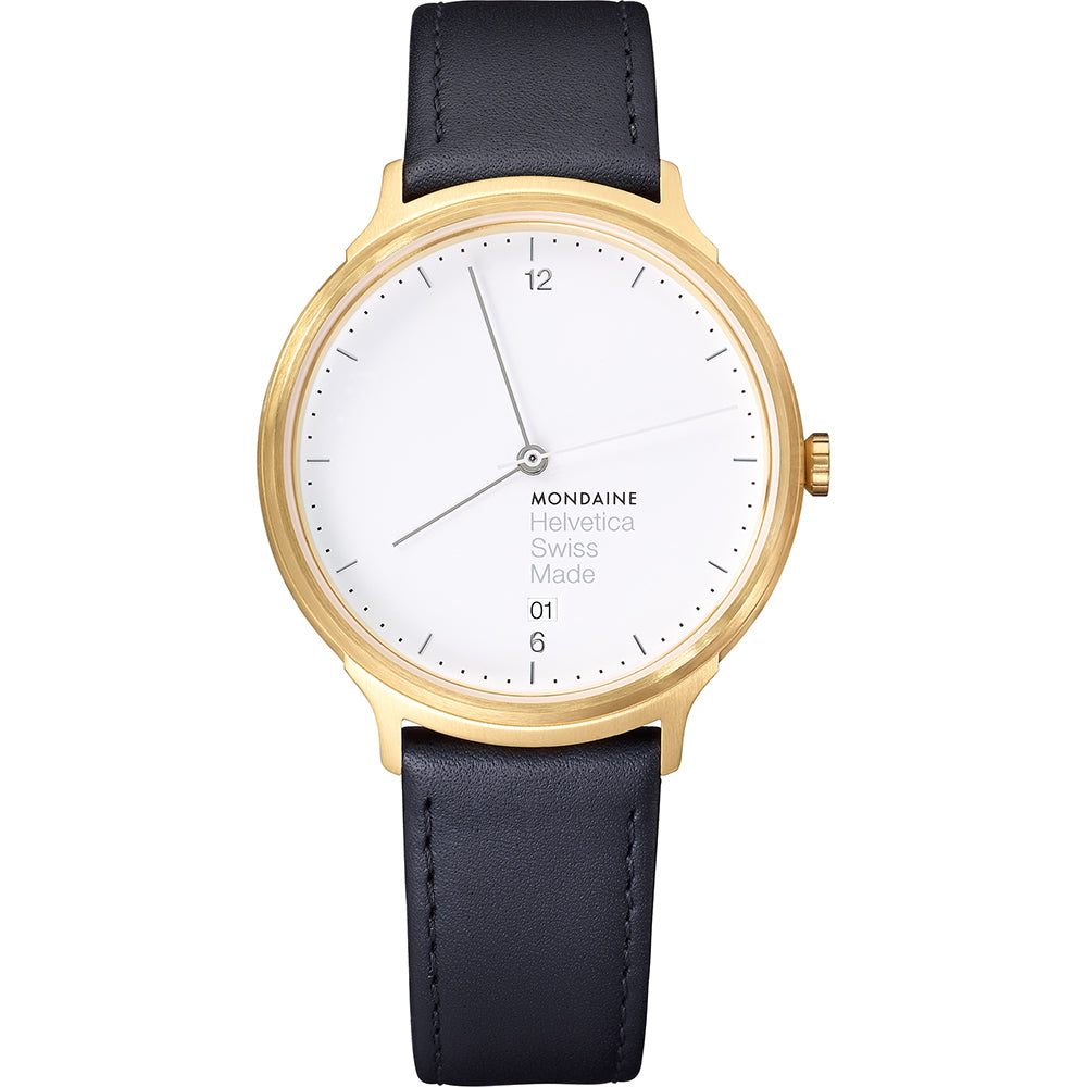 Mondaine Watch Helvetica No1 Light Black