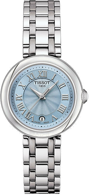 Tissot Bellissima Small Lady Light Blue Dial Silver Steel Strap Watch for Women - T126.010.11.133.00