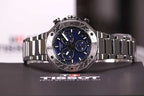 Tissot T Race Chronograph Blue Dial Silver Steel Strap Watch For Men - T141.417.11.041.00
