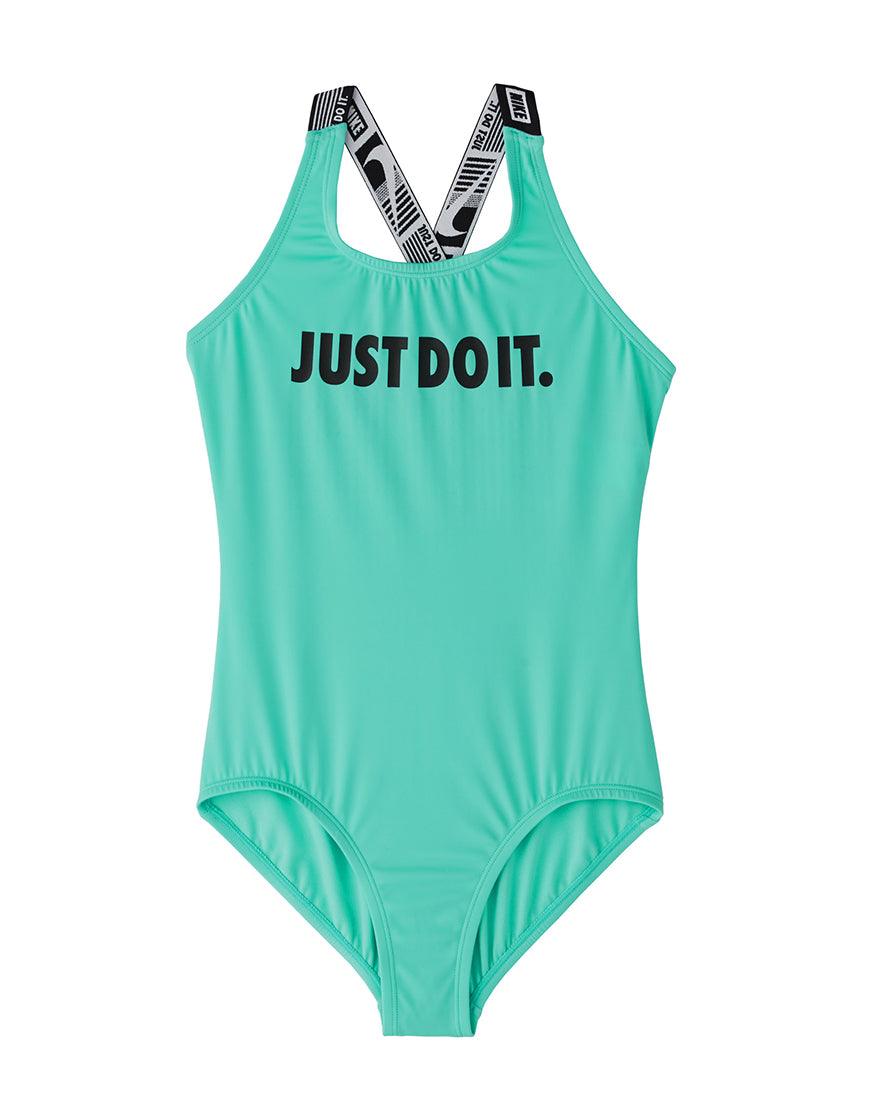 Girls' JDI Crossback 1Piece Swimsuit :Aurora Green