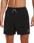 Men's Solid Icon 5in Swim Trunks :Black