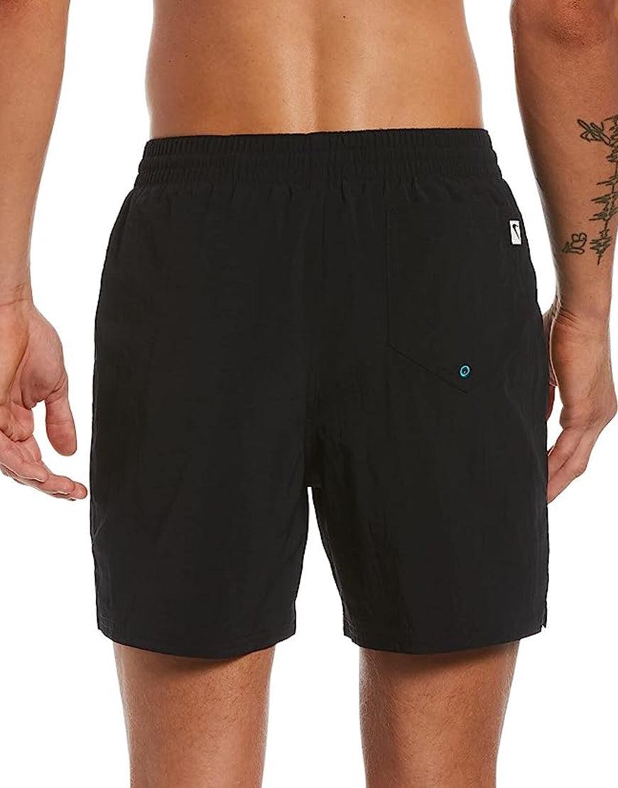 Men's Solid Icon 5in Swim Trunks :Black