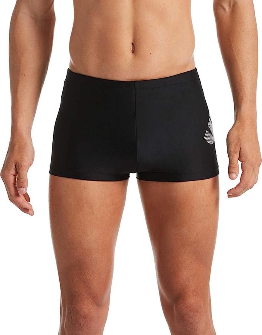 Men's Square Leg Swimsuit :Black