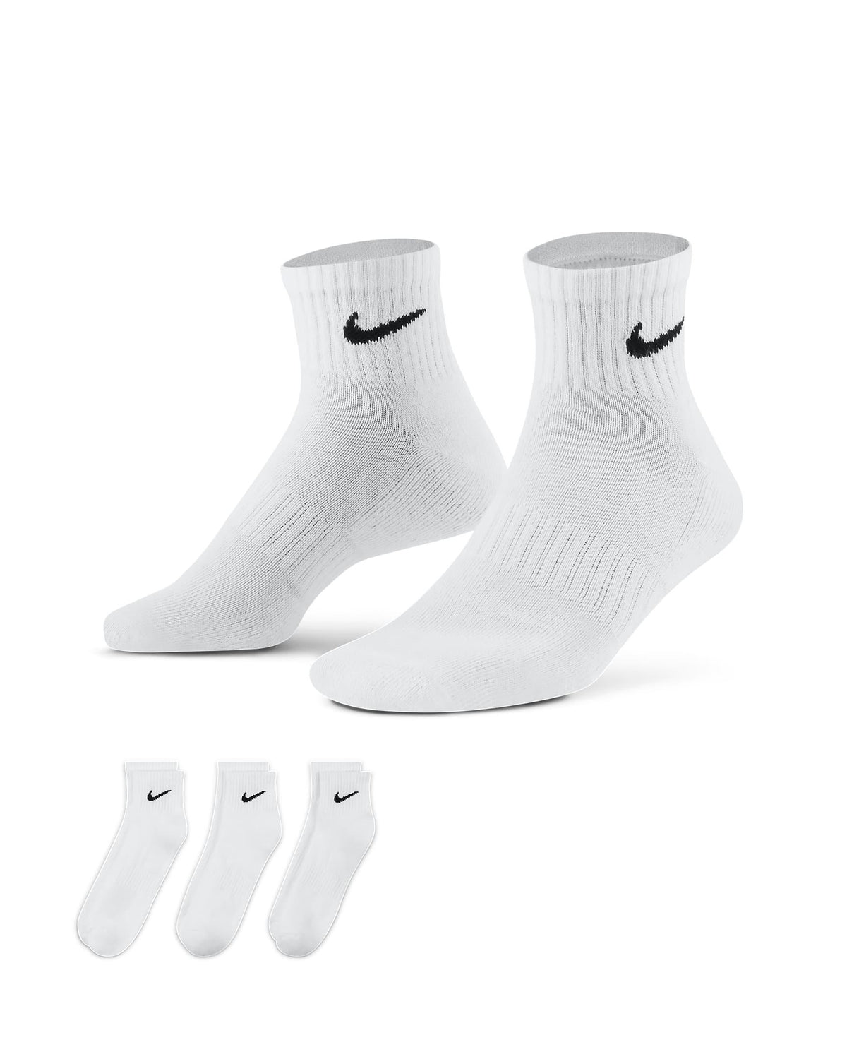 Nike Everyday Cushioned Training Ankle Socks (3 Pairs | 2 Colours)