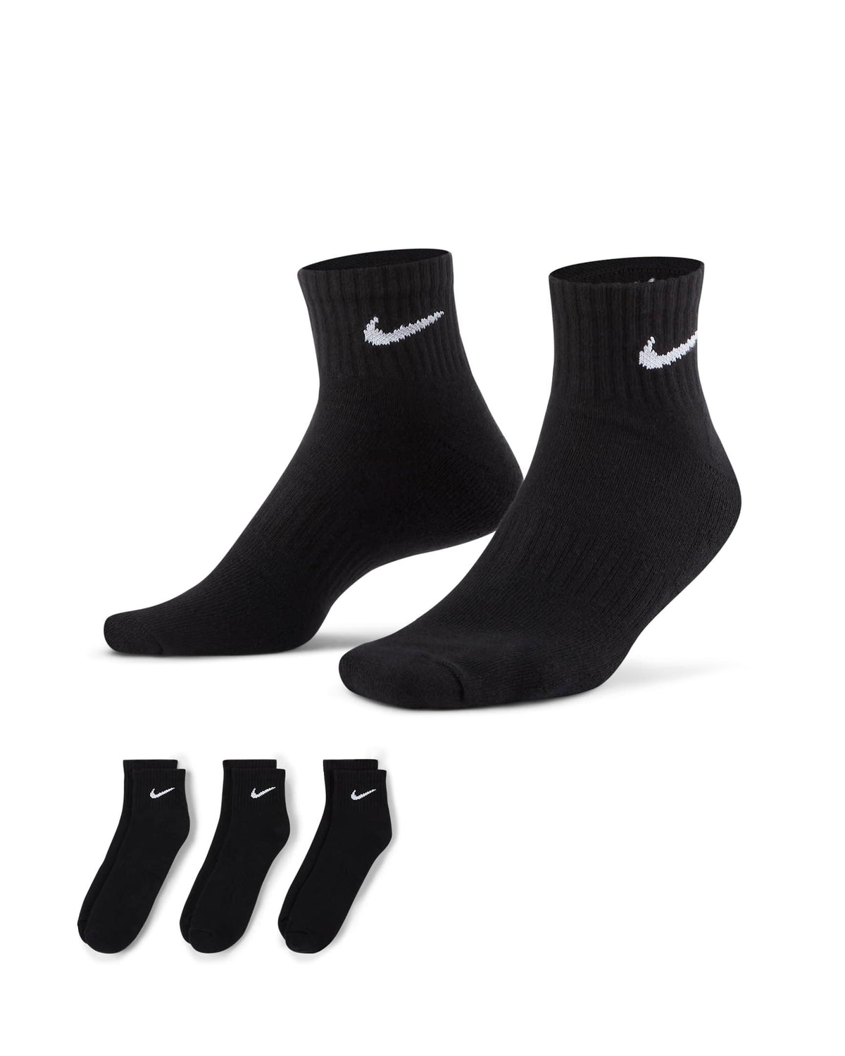 Nike Everyday Cushioned Training Ankle Socks (3 Pairs | 2 Colours)