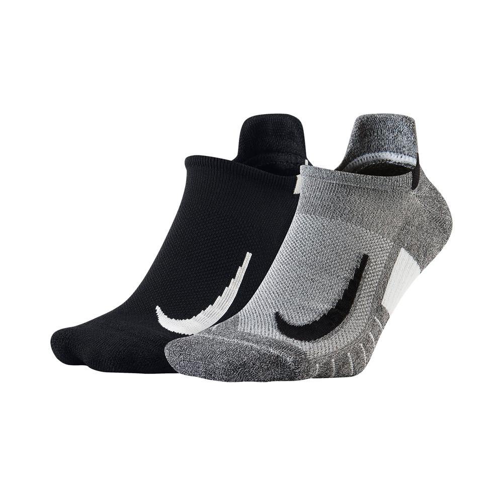 Nike Multiplier No Show Running Socks (2 Pack)