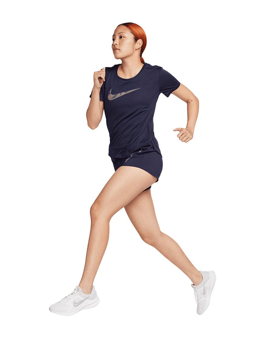 Women's DriFIT One Swoosh Running Shorts :Purple Ink