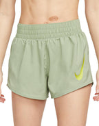 Women's Swoosh Brief Lined Running Shorts :Oil Green