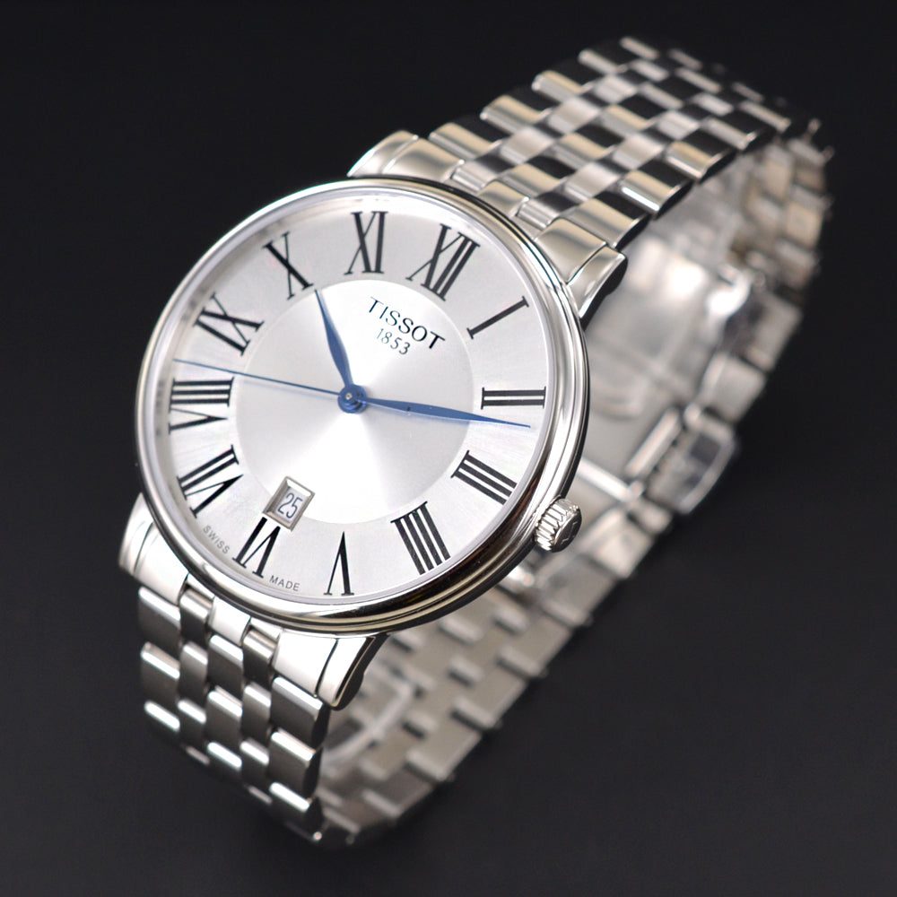 Tissot Carson Premium Silver Dial Silver Steel Strap Watch For Men - T122.410.11.033.00