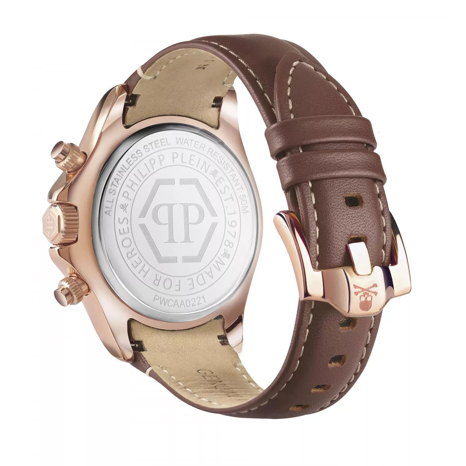 Philipp Plein Mens Watch Nobile Wonder Chronograph Rose Gold