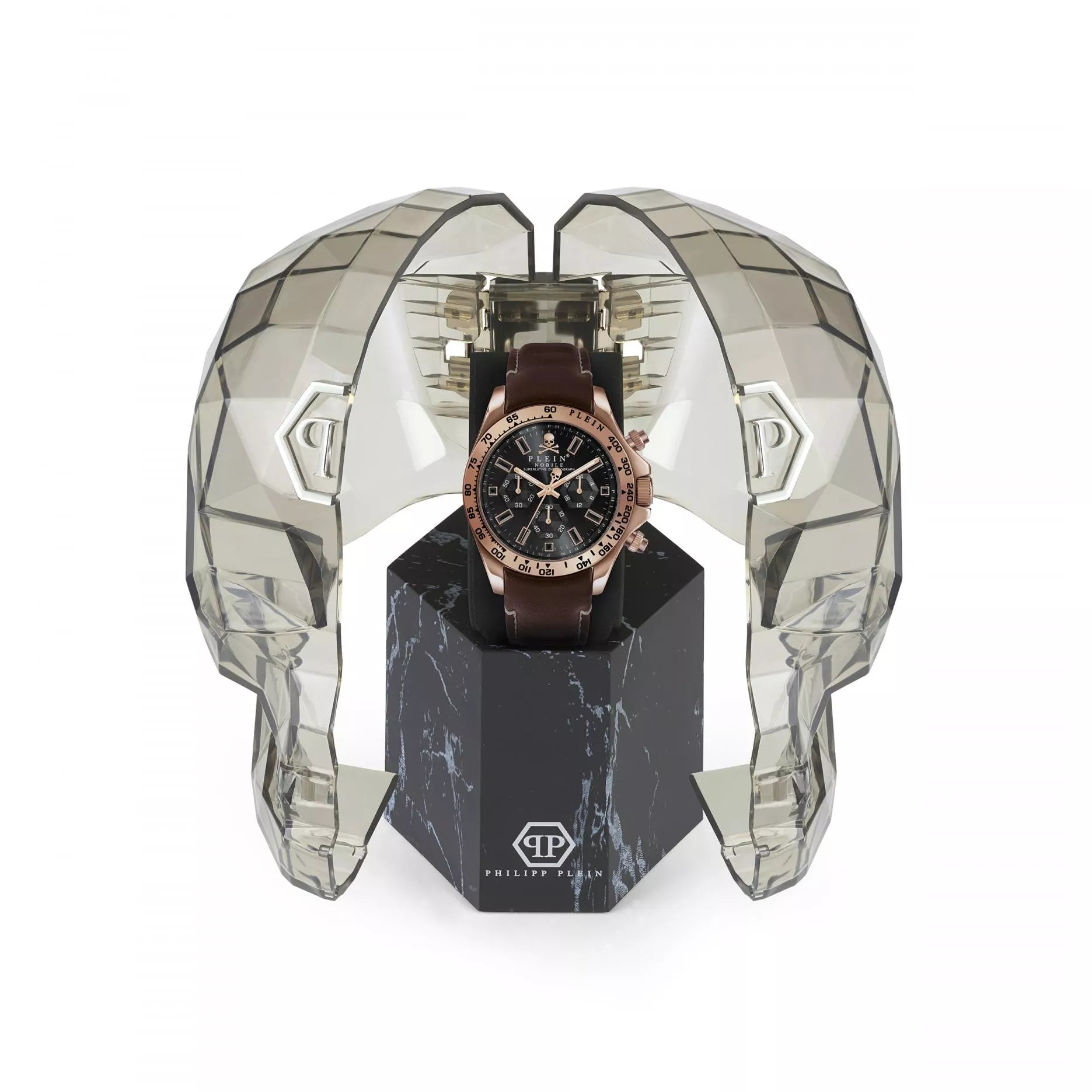 Philipp Plein Mens Watch Nobile Wonder Chronograph Rose Gold