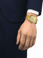 Tissot PRX Gold Dial Gold Steel Strap Watch for Men - T137.210.33.021.00