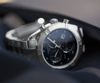 Tissot PR 100 Sport Chic Chronograph Diamonds Blue Dial Silver Steel Strap Watch for Women - T101.917.11.046.00