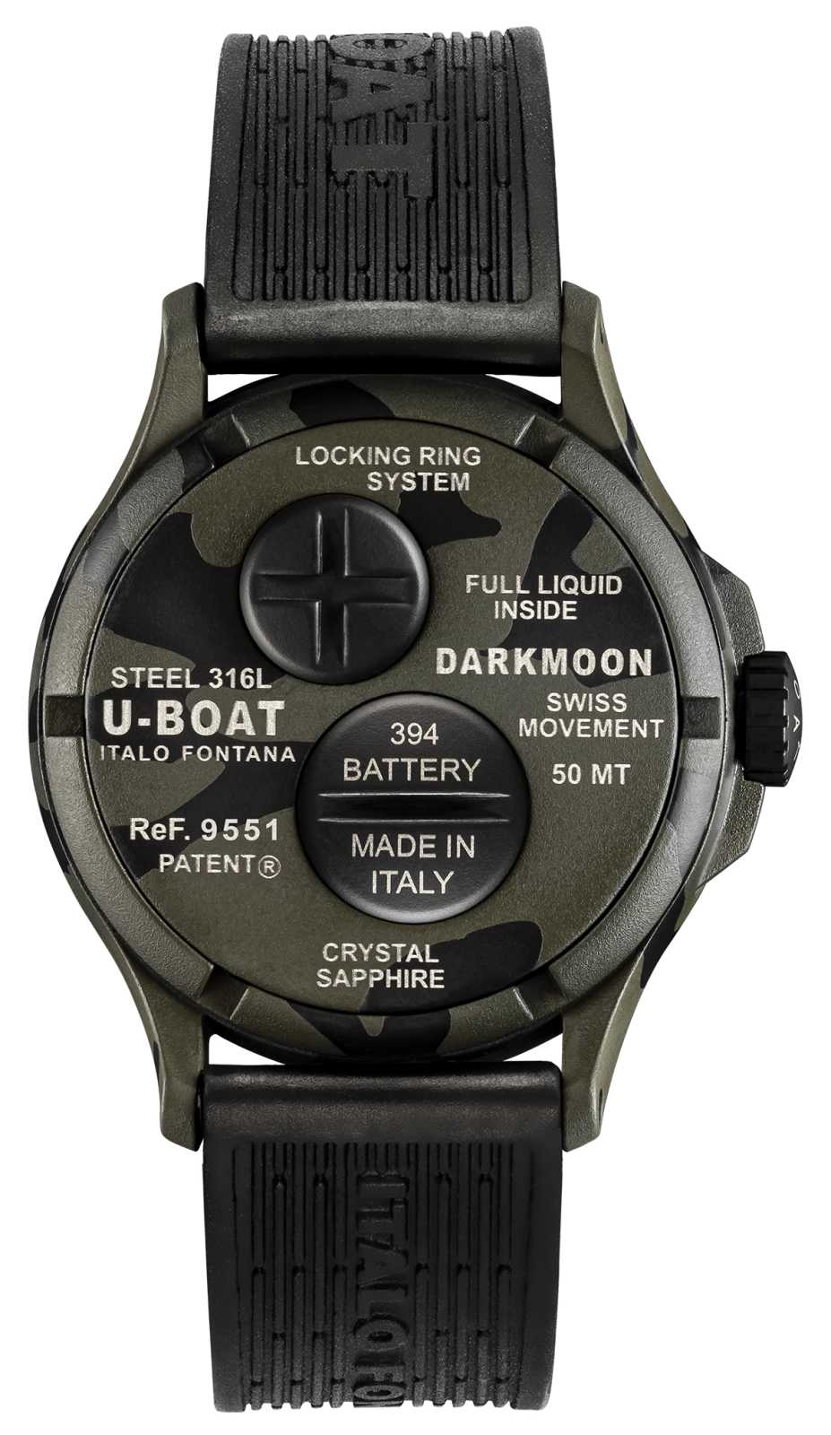 U-Boat Darkmoon Oil Immersion Men’s Grey Camouflage Watch