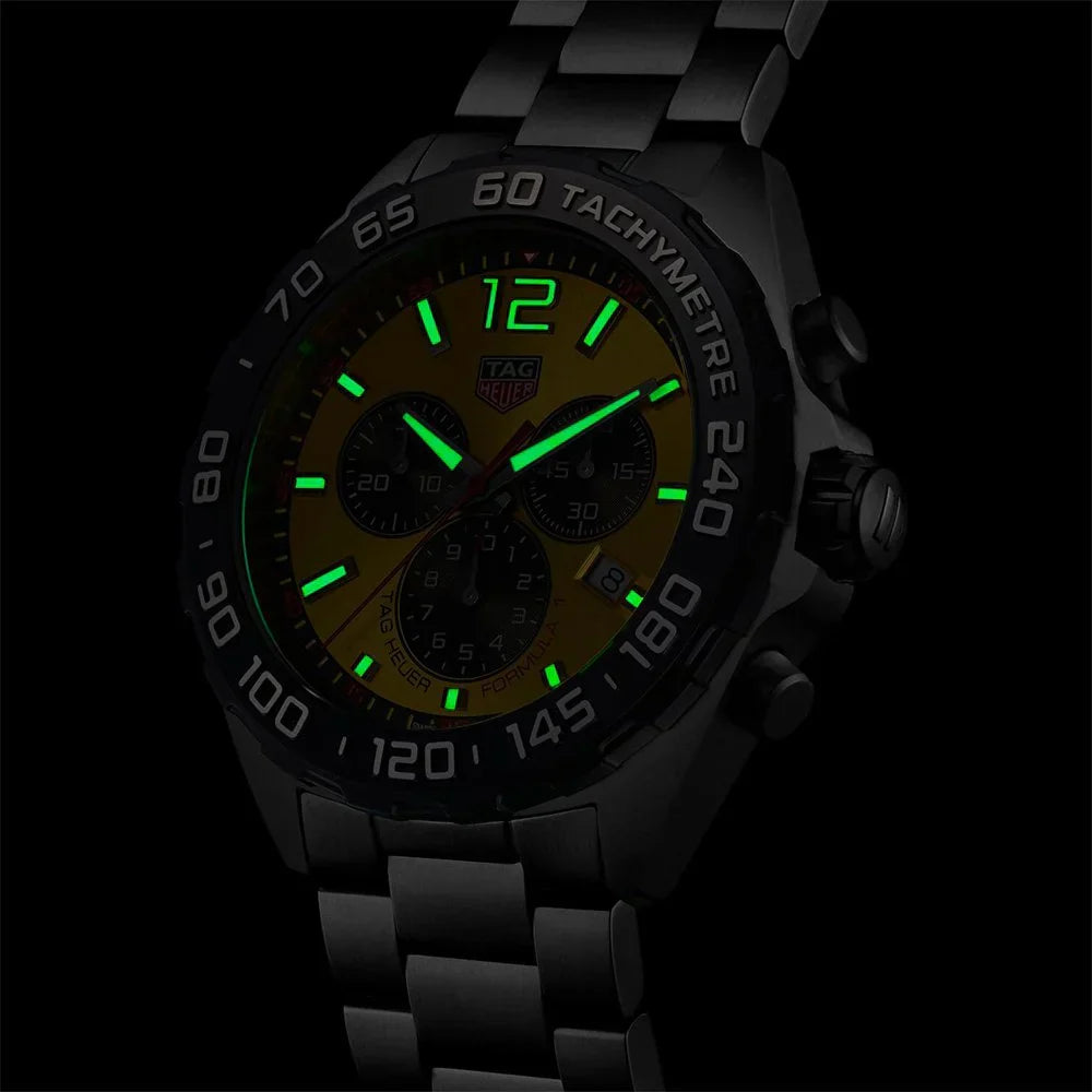 Tag Heuer Formula 1 Men's Yellow Chronograph Watch