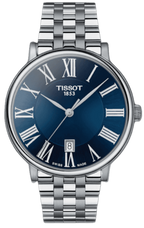 Tissot Carson Premium Blue Dial Silver Steel Strap Watch for Men - T122.410.11.043.00