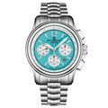 Revue Thommen Men's Airspeed XL Chronograph Automatic Glacier Blue Stainless Steel Watch