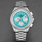 Revue Thommen Men's Airspeed XL Chronograph Automatic Glacier Blue Stainless Steel Watch
