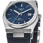 Tissot PRX Powermatic 80 Blue Dial Blue Leather Strap Watch for Men - T137.407.16.041.00