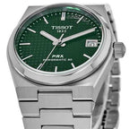 Tissot PRX Powermatic 80 Green Dial Silver Steel Strap Watch for Men - T137.207.11.091.00