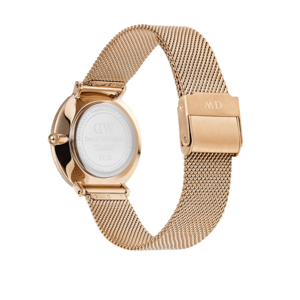 Daniel Wellington Crystalline Bezel Melrose White Dial Watch DW00100823