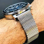 Tissot Seastar 1000 Chronograph Blue Dial Silver Mesh Bracelet Watch For Men - T120.417.11.041.02