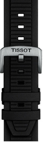 Tissot T Race Chronograph White Dial Black Rubber Strap Watch For Men - T141.417.17.011.00