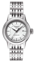 Tissot T Classic Carson Automatic White Dial Silver Steel Strap Watch For Women - T085.207.11.011.00