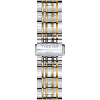 Tissot T Classic Carson Quartz White Dial Two Tone Steel Strap Watch for Men - T085.410.22.013.00