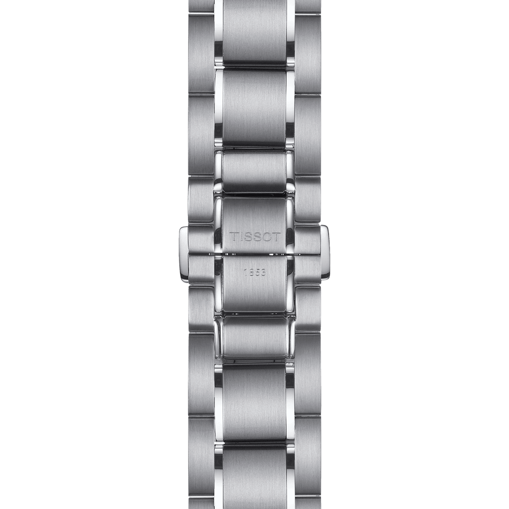 Tissot T Sport PRS 516 Chronograph White Dial Silver Steel Strap Watch For Men - T100.417.11.031.00