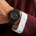 Tissot T Classic PR 100 Chronograph Black Dial Black Mesh Bracelet Watch For Men - T101.417.33.051.00