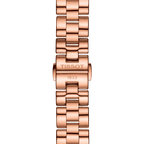 Tissot T Wave Mother of Pearl Dial Rose Gold Steel Strap Watch For Women - T112.210.33.113.00