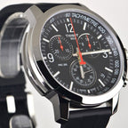 Tissot PRC 200 Chronograph Black Dial Black Rubber Strap Watch for Men - T114.417.17.057.00