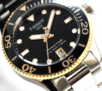 Tissot Seastar 1000 Black Dial Silver Steel Strap Watch For Men - T120.210.21.051.00
