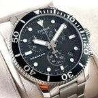 Tissot Seastar 1000 Chronograph Black Dial Silver Steel Strap Watch For Men - T120.417.11.051.00