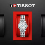 Tissot Carson Premium Lady Silver Dial Silver Steel Strap Watch For Women - T122.210.11.033.00