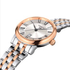 Tissot T Classic Carson Premium Silver Dial Two Tone Steel Strap Watch For Men - T122.410.22.033.00