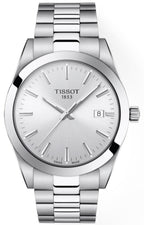 Tissot Gentleman Silver Dial Silver Steel Strap Watch For Men - T127.410.11.031.00