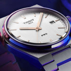 Tissot PRX Quartz Silver Dial Silver Steel Strap Watch for Men - T137.410.11.031.00