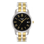 Tissot T Classic Dream Black Dial Two Tone Steel Strap Watch for Men - T033.410.22.053.01