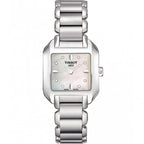 Tissot T Wave Diamonds Mother of Pearl Dial Silver Steel Strap Watch for Women - T02.1.285.74