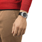 Tissot PRX Powermatic 80 Black Dial Black Rubber Strap Watch for Men - T137.407.17.051.00