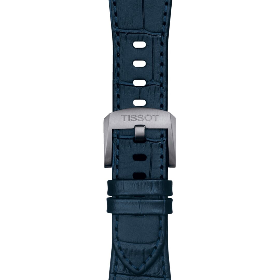 Tissot PRX Blue Dial Blue Leather Strap Watch for Men - T137.410.16.041.00