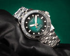 Tissot Seastar 1000 Powermatic 80 Green Dial Silver Steel Strap Watch For Men - T120.407.11.091.01