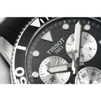 Tissot Seastar 1000 Chronograph Black Dial Black Rubber Strap Watch For Men - T120.417.17.051.00