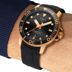 Tissot Seastar 1000 Powermatic 80 Black Dial Black Rubber Strap Watch for Men - T120.407.37.051.01
