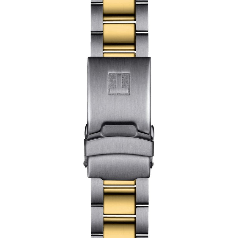 Tissot Seastar 1000 Black Dial Two Tone Steel Strap Watch for Women - T120.210.22.051.00