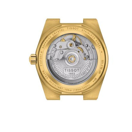 Tissot PRX Powermatic 80 Gold Dial Gold Steel Strap Watch for Men - T137.207.33.021.00