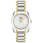 Tissot T Wave Mother of Pearl Dial Two Tone Steel Strap Watch for Women - T023.210.22.117.00